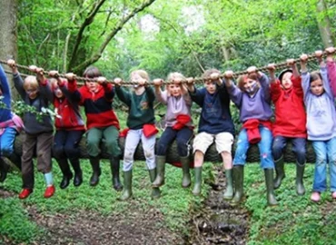 On the rope bridge